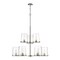 Z-Lite Callista 9 Light Chandelier, Polished Nickel & Clear 3032-9PN - alternate 5